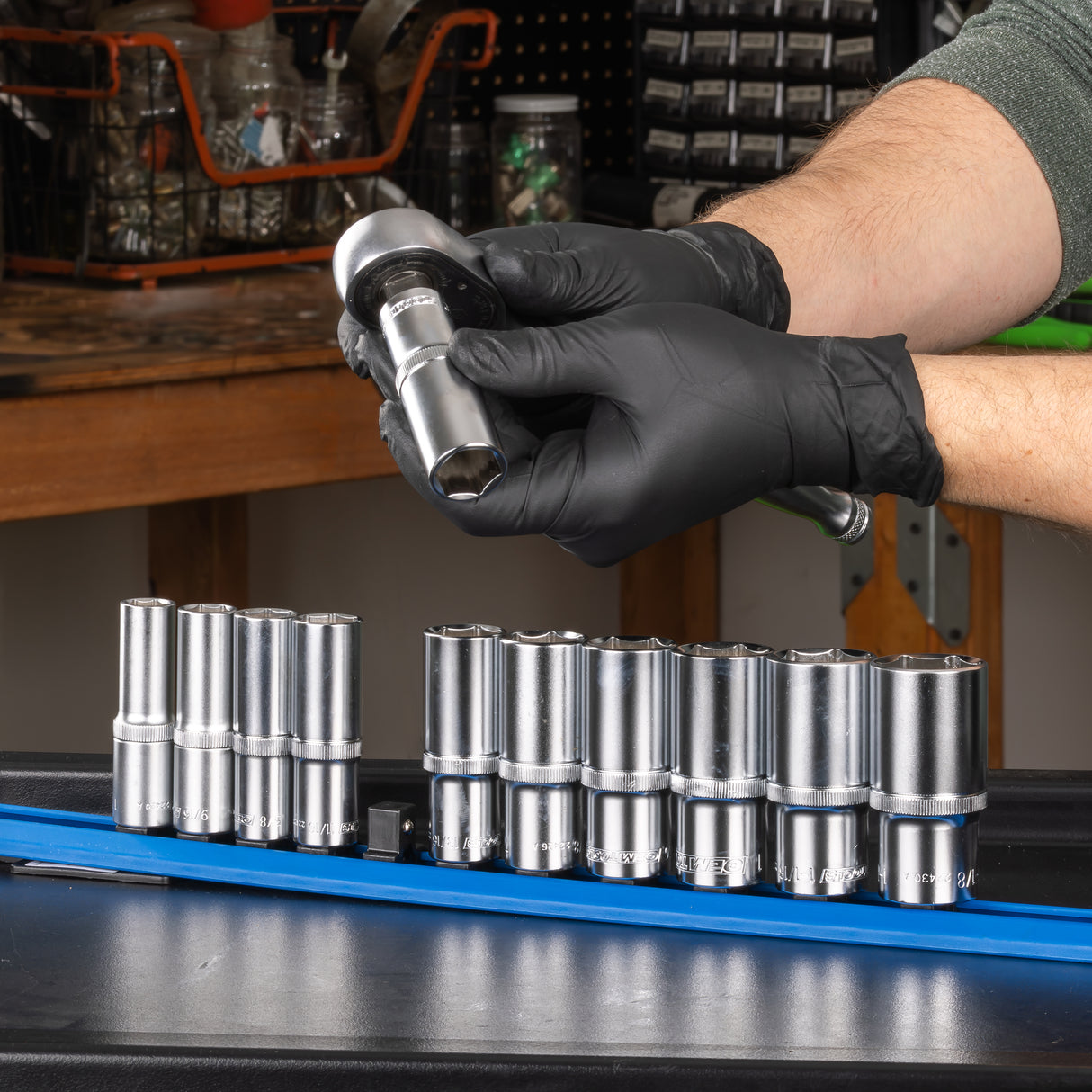 OEMTOOLS 22961 11 Piece 1/2in. Drive Deep Socket Set (SAE) Additional Image 6