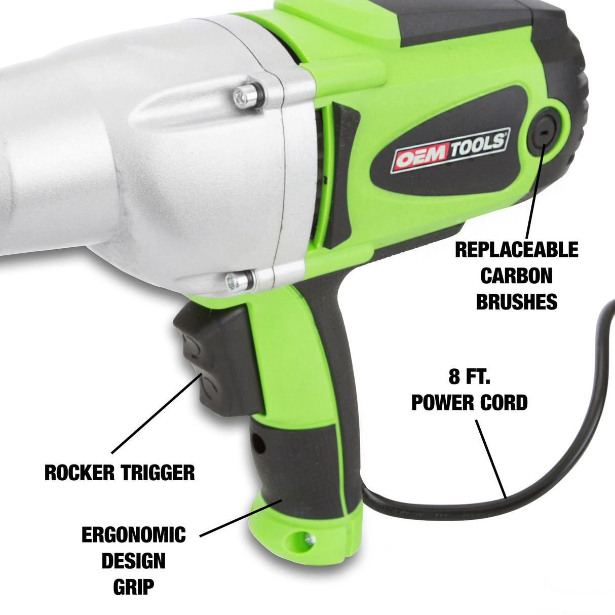 OEMTOOLS 24666 Heavy Duty 1/2in. Drive Impact Wrench Additional Image 2