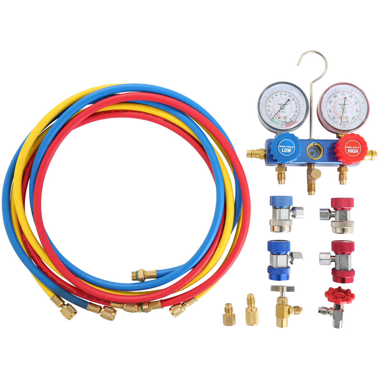 OEMTOOLS 24551 R134a & R1234yf A/C Manifold Gauge and Hose Set Additional Image 1