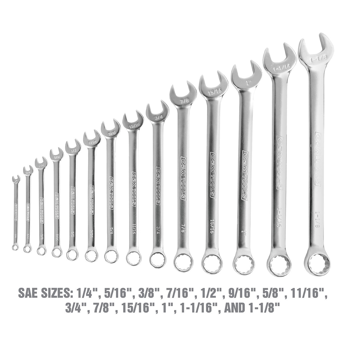 OEMTOOLS 23993 14 Piece Combo Wrench Set (SAE) Additional Image 3