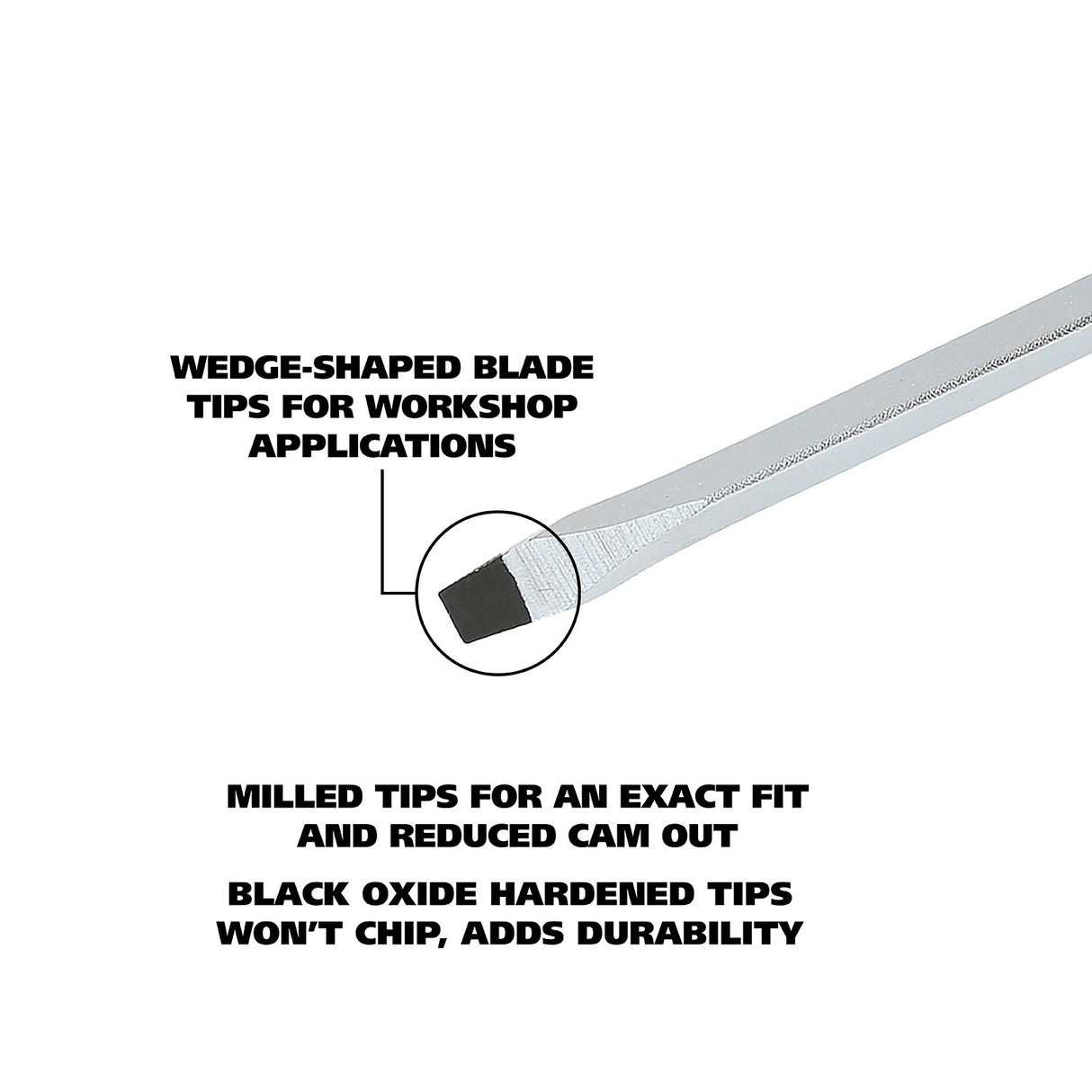 GreatNeck 73044 3/8 x 8 Inch Slotted Square Shank Screwdriver Additional Image 2