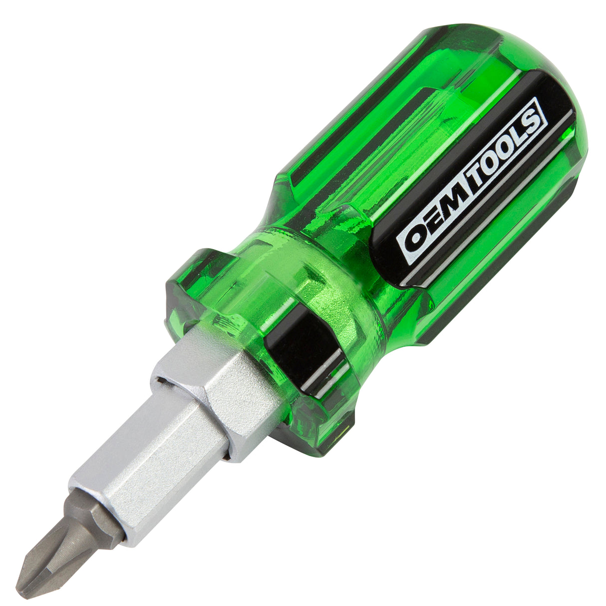 OEMTOOLS 22592 Stubby 6-in-1 Screwdriver W/ Acetate Handle Main Image