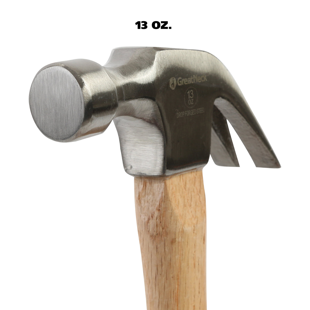 GreatNeck M13C Curved Claw Hammer (13 Oz.) with Hardwood Handle Additional Image 2