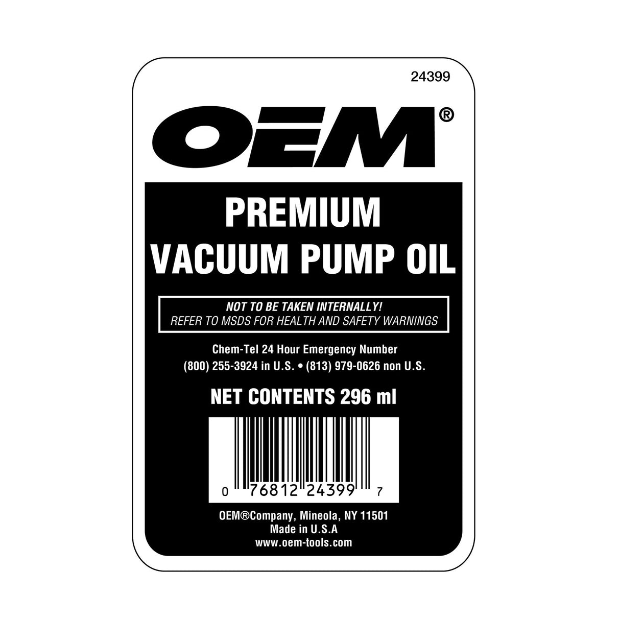 OEMTOOLS 24399 Vacuum Pump Oil 8 Oz. Additional Image 6