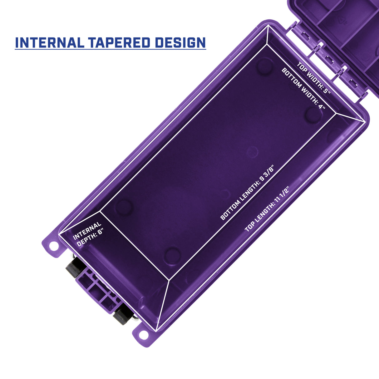 Sheffield 12632- Field Box- Purple, Made in the U.S.A. Additional Image 2