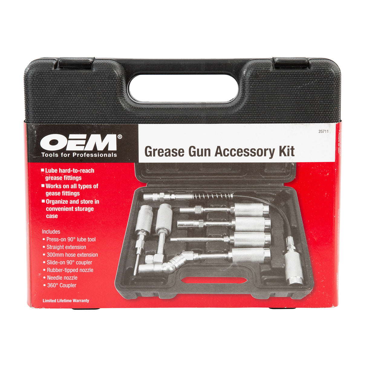 OEMTOOLS 25711 7 Piece Grease Fitting Adapter Set Additional Image 3