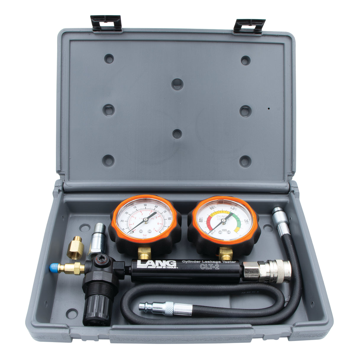 Lang Tools CLT-2PB Cylinder Leakage Tester with 2 Gauges - 100 psi Additional Image 1
