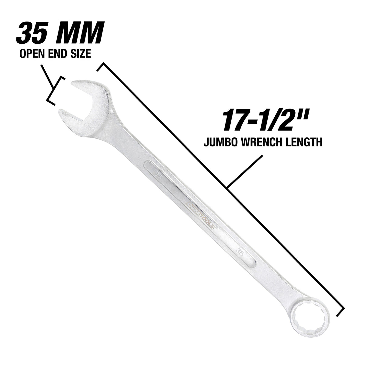 OEMTOOLS 22132 35 mm Jumbo Combination Wrench Additional Image 2