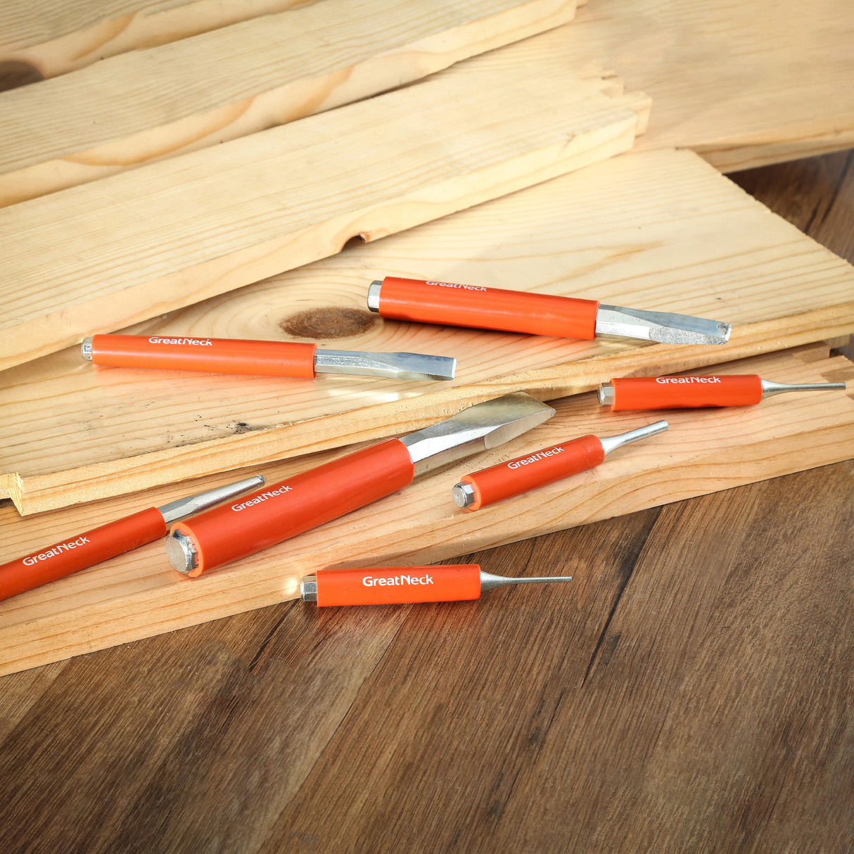 GreatNeck 907EV Cold Chisel and Punch Set (7 Piece) Additional Image 5