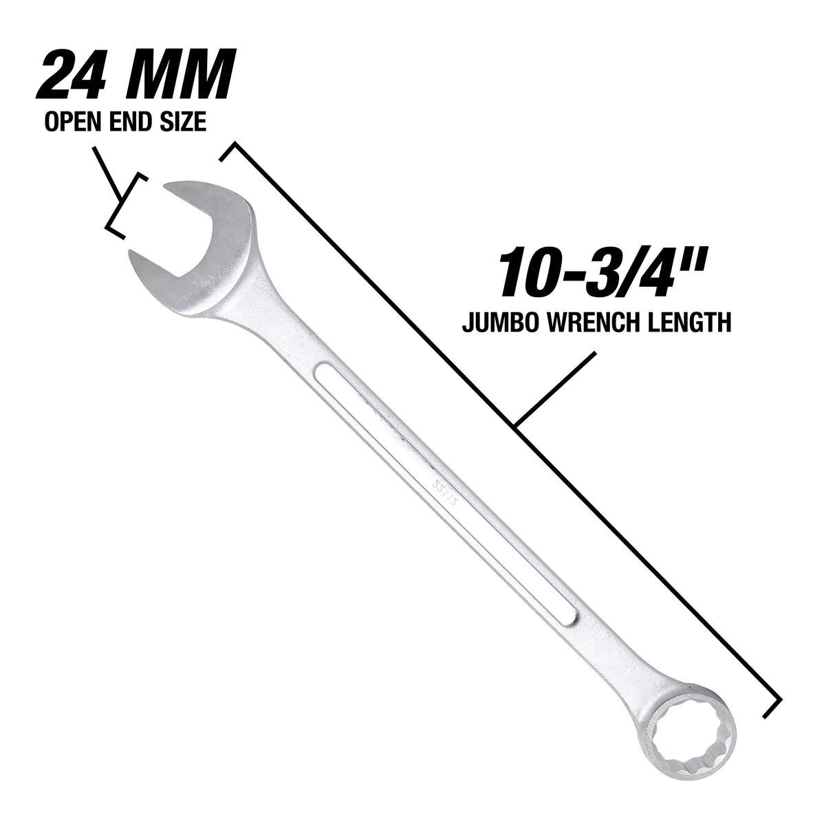 OEMTOOLS 22124 24 mm Jumbo Combination Wrench Additional Image 2