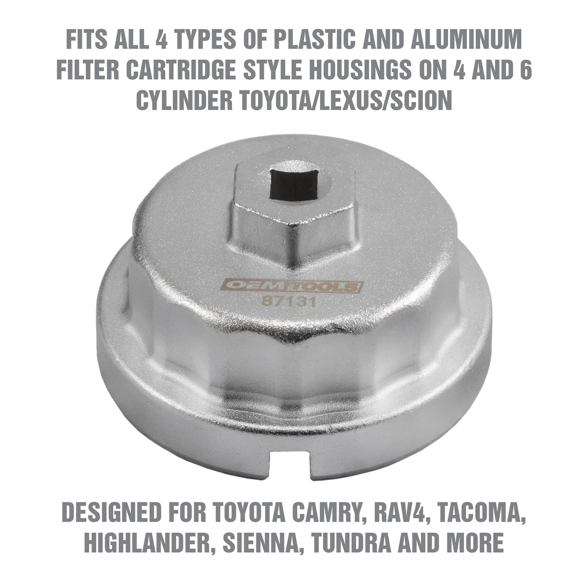 OEMTOOLS 87131 64.5 mm Toyota & Lexus Oil Filter Wrench Additional Image 2