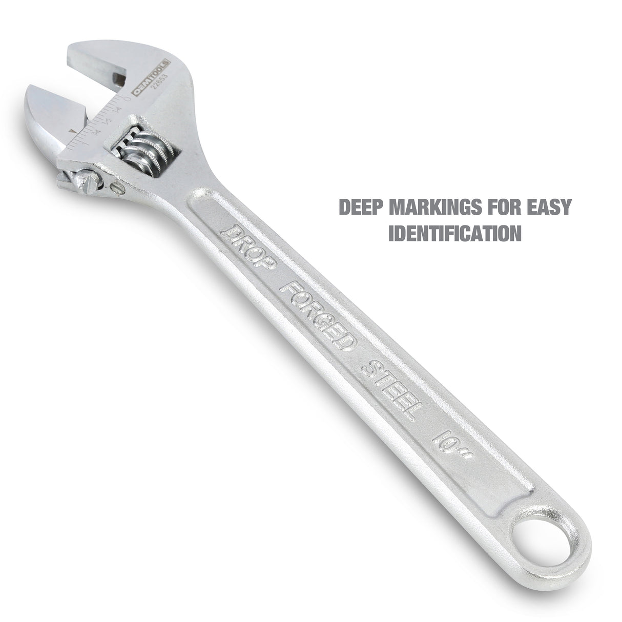 OEMTOOLS 22653 10 Inch Adjustable Wrench Additional Image 5