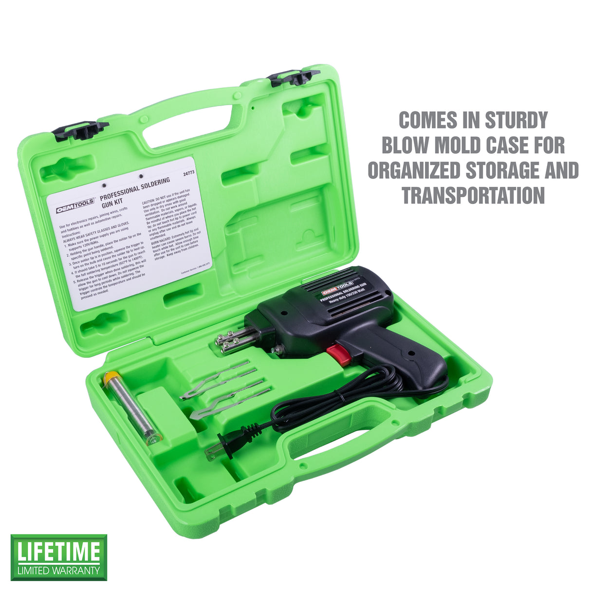 OEMTOOLS 24773 Professional Soldering Gun Kit Additional Image 1