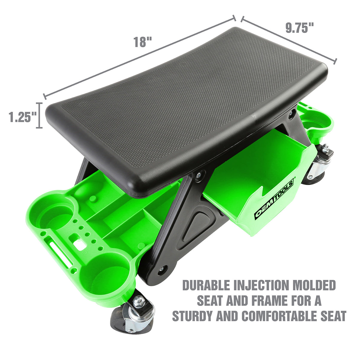 OEMTOOLS 24986 Heavy-Duty Rolling Workbench and Creeper Seat Additional Image 6