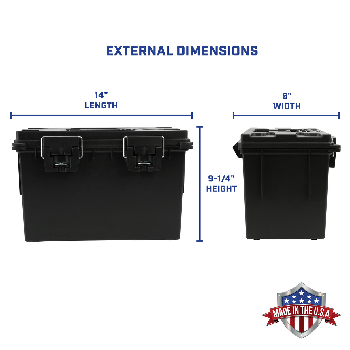 Sheffield 12763 4 Pk. XL Field Box - Black Additional Image 1