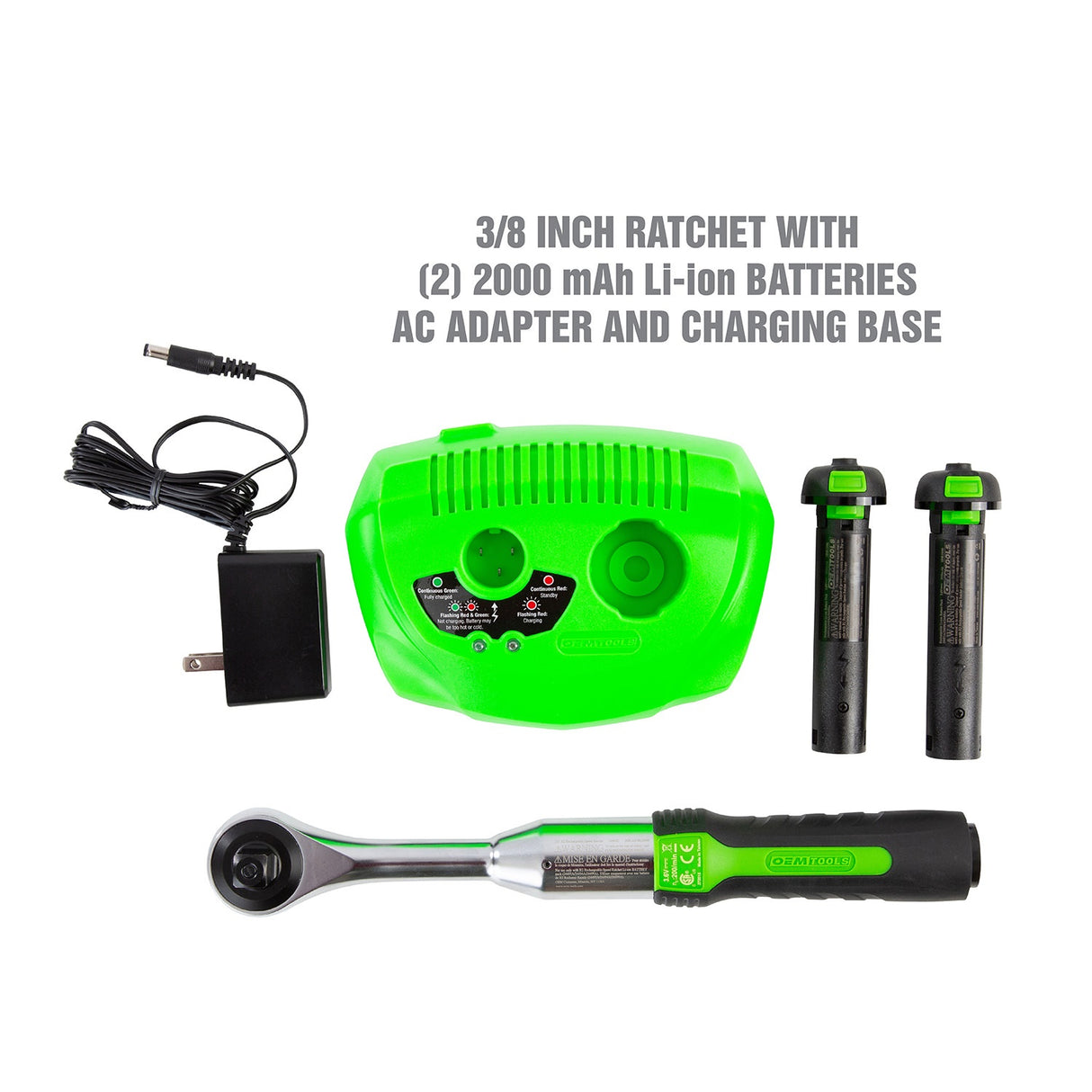OEMTOOLS 24494 3/8in. Drive R2 Powered Speed Ratchet Additional Image 1