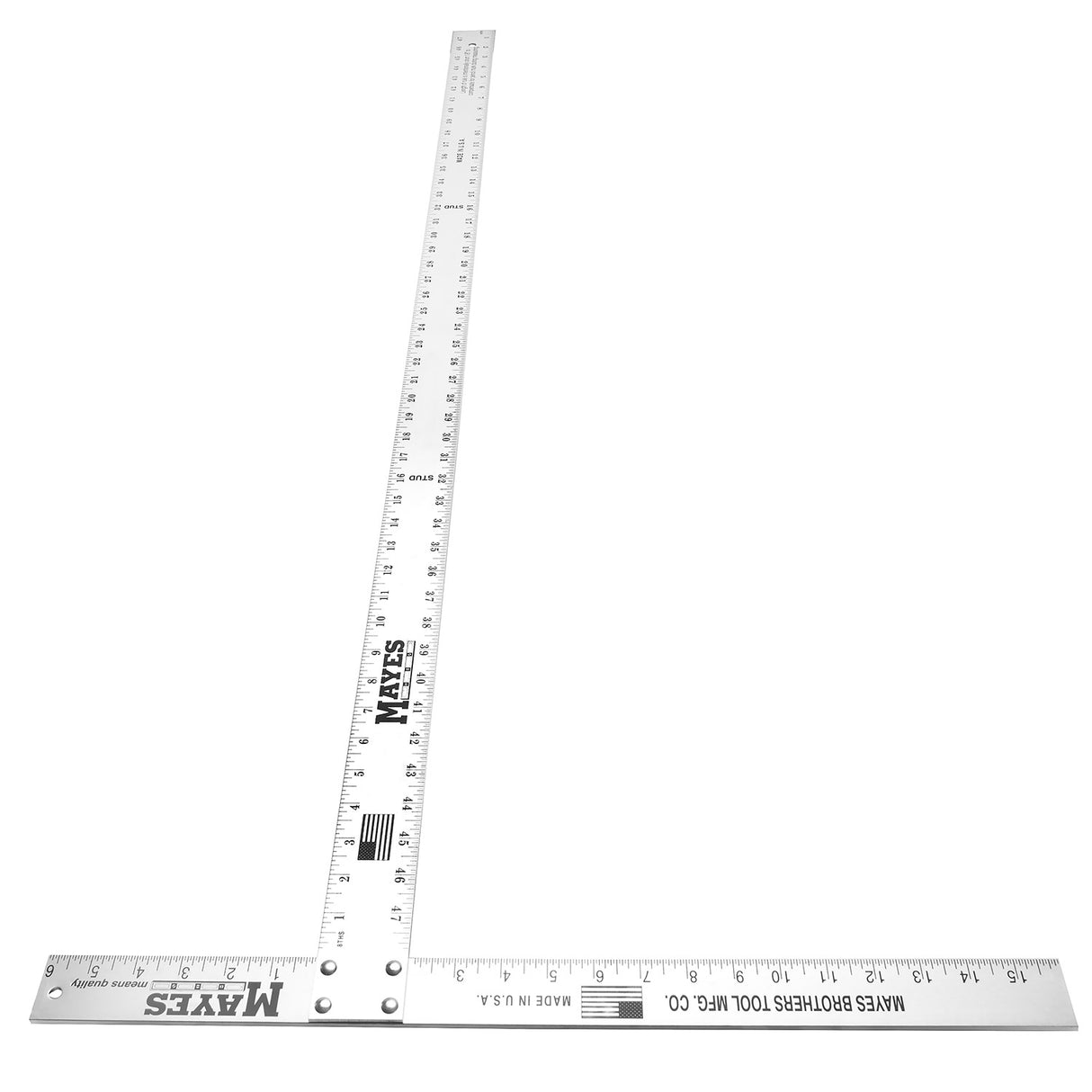 Mayes 10181 Lightweight Aluminum Wallboard Square (48 Inch) Additional Image 1