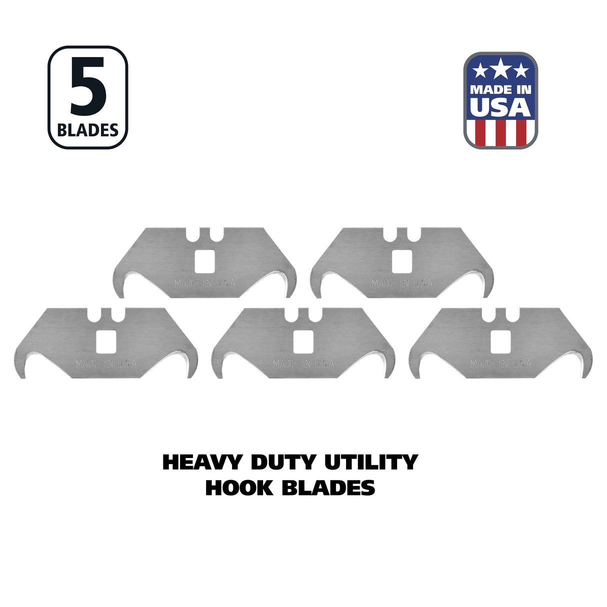 GreatNeck UHK5 Utility Hook Blade Set (5 Piece) Additional Image 1