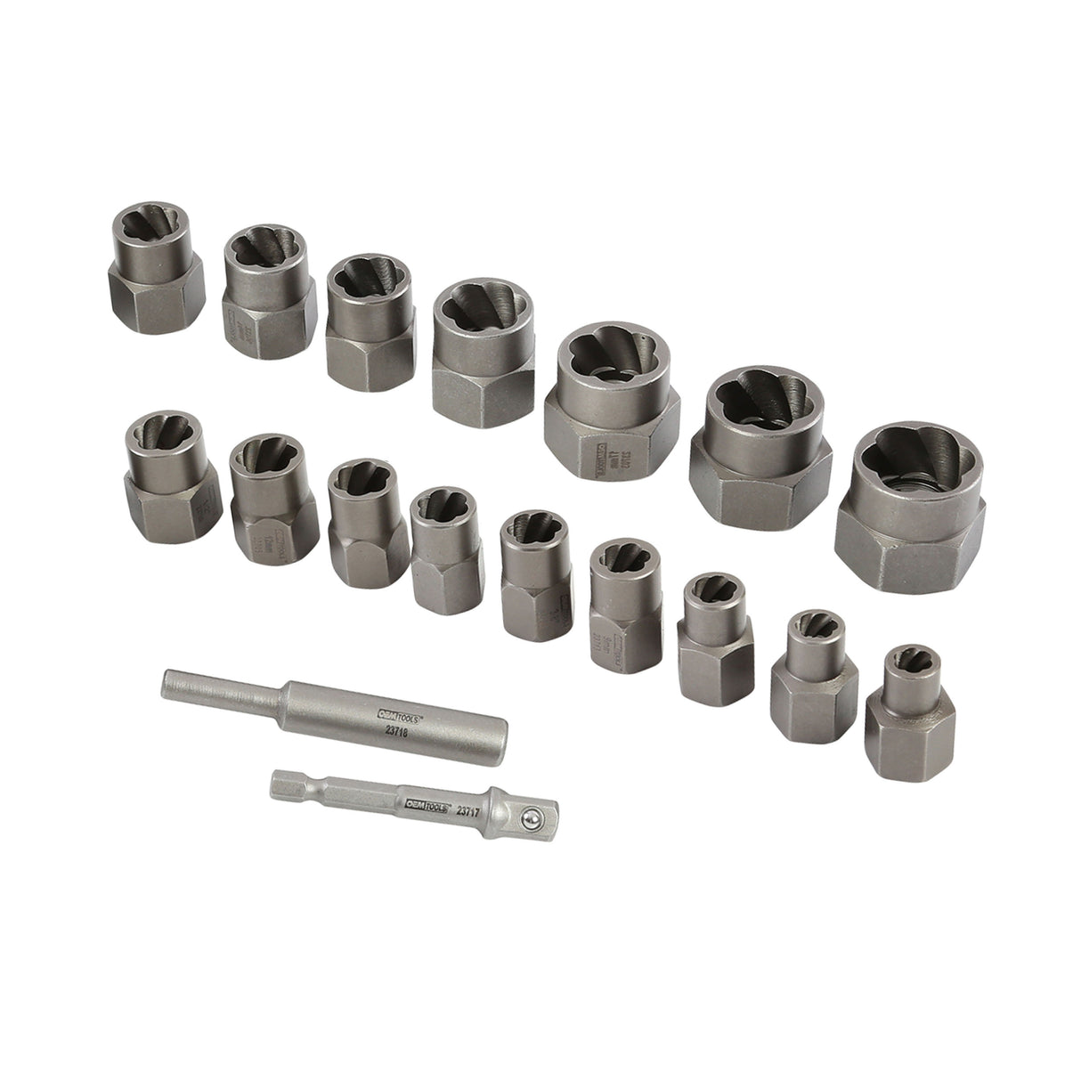 OEMTOOLS 23700 18 Piece Impact Nut and Bolt Extractor Set Additional Image 5