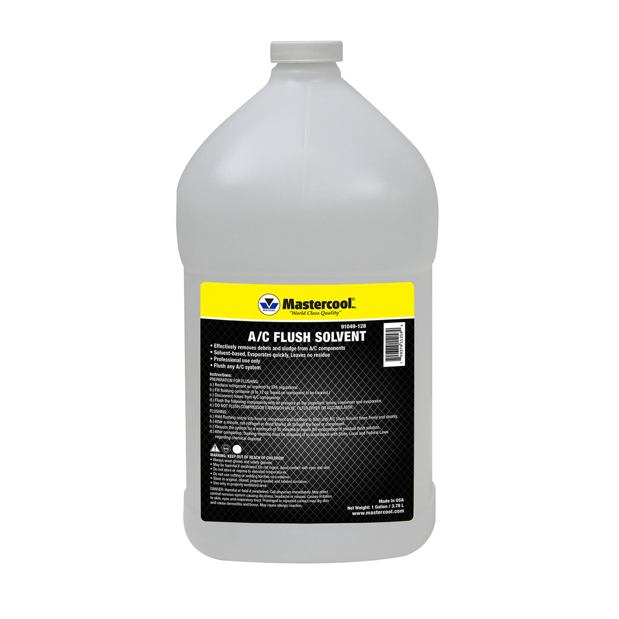 Mastercool 91049-128 A/C Flush Solvent 1 Gallon Main Image