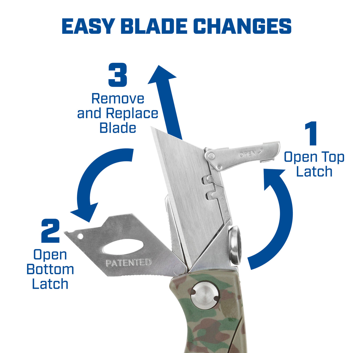 Sheffield 12131 Quick Change Folding Lock Back® Utility Knife Additional Image 7