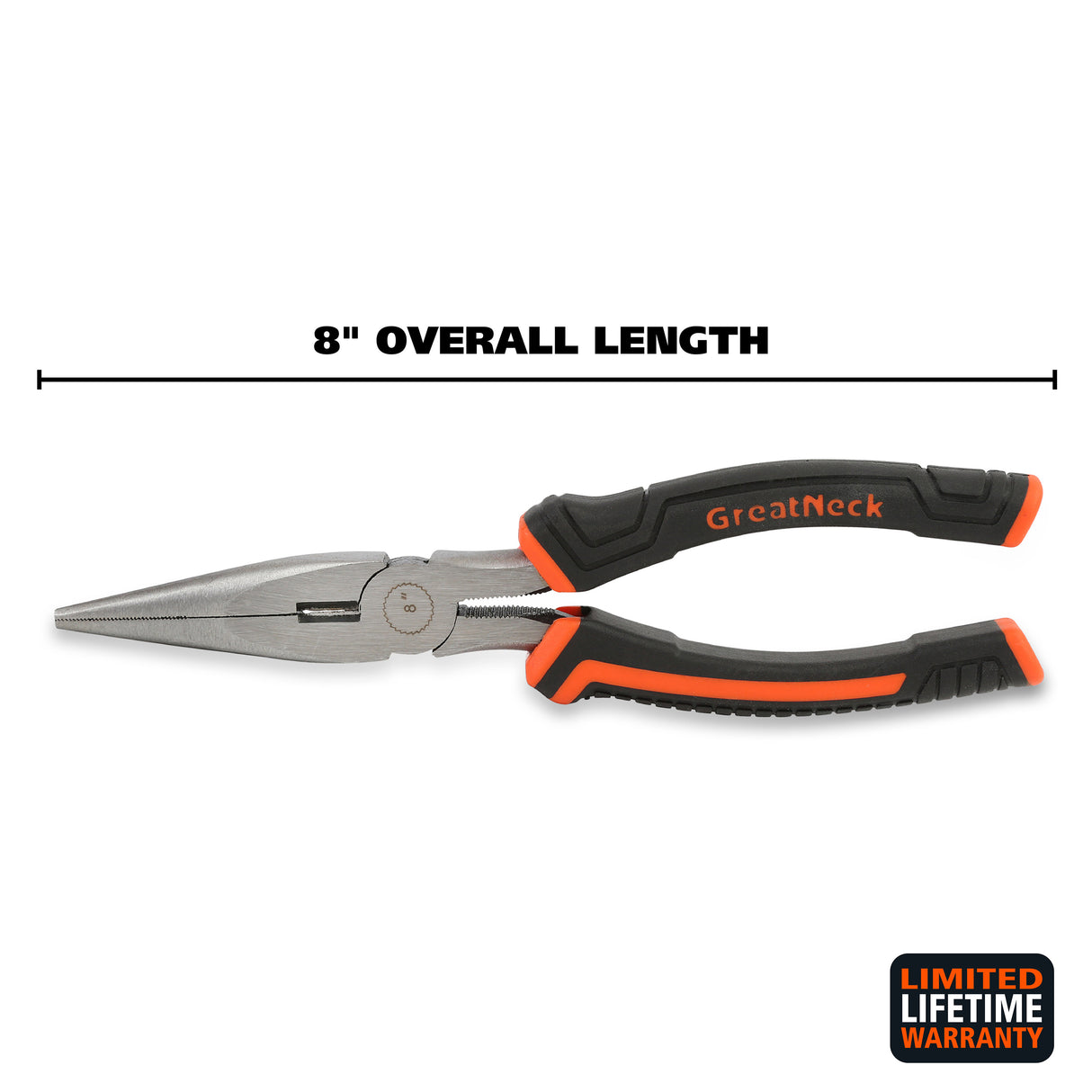 GreatNeck LN8C Long Nose Pliers (8 Inch) Additional Image 1