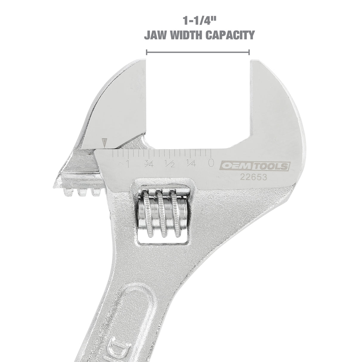 OEMTOOLS 22653 10 Inch Adjustable Wrench Additional Image 2
