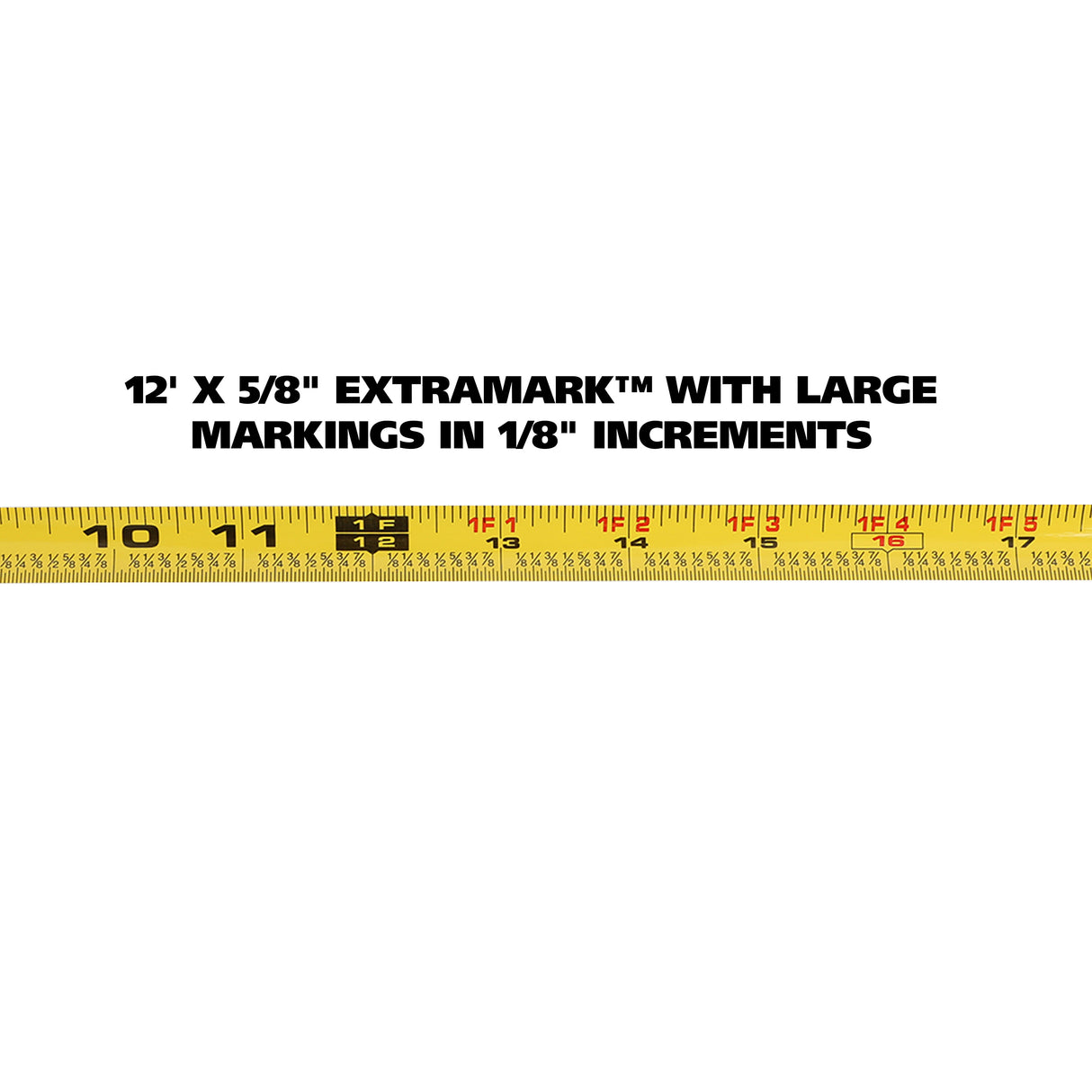 GreatNeck 95007 ExtraMark™ Tape Measure (12 Ft. x 5/8 Inch) Additional Image 3