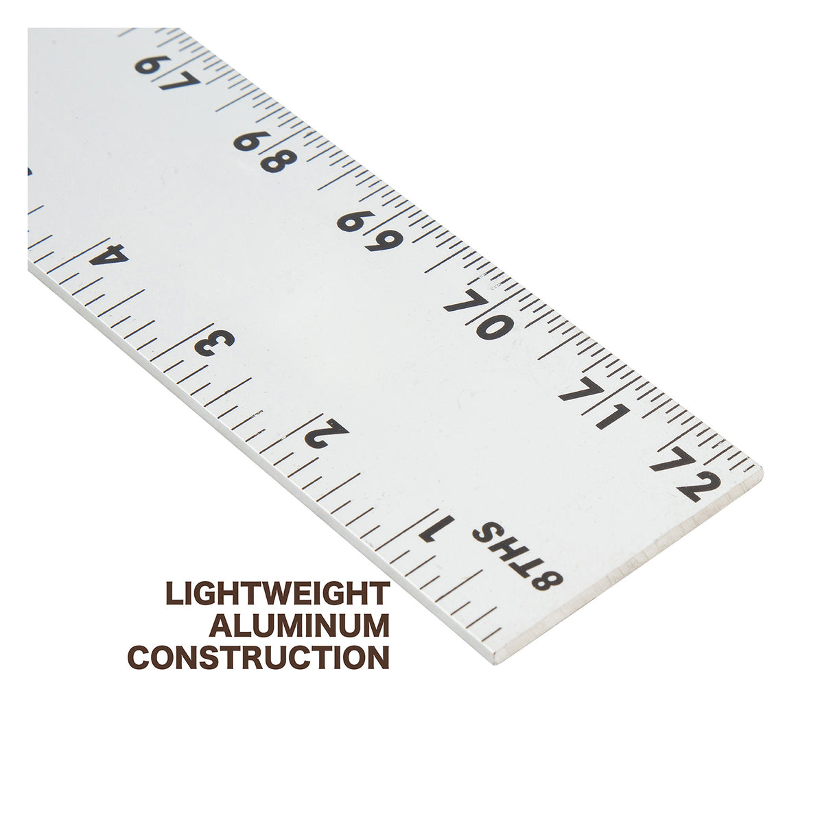 Mayes 10211 Aluminum Straight Edge Ruler (72 x 2 Inch) Additional Image 2