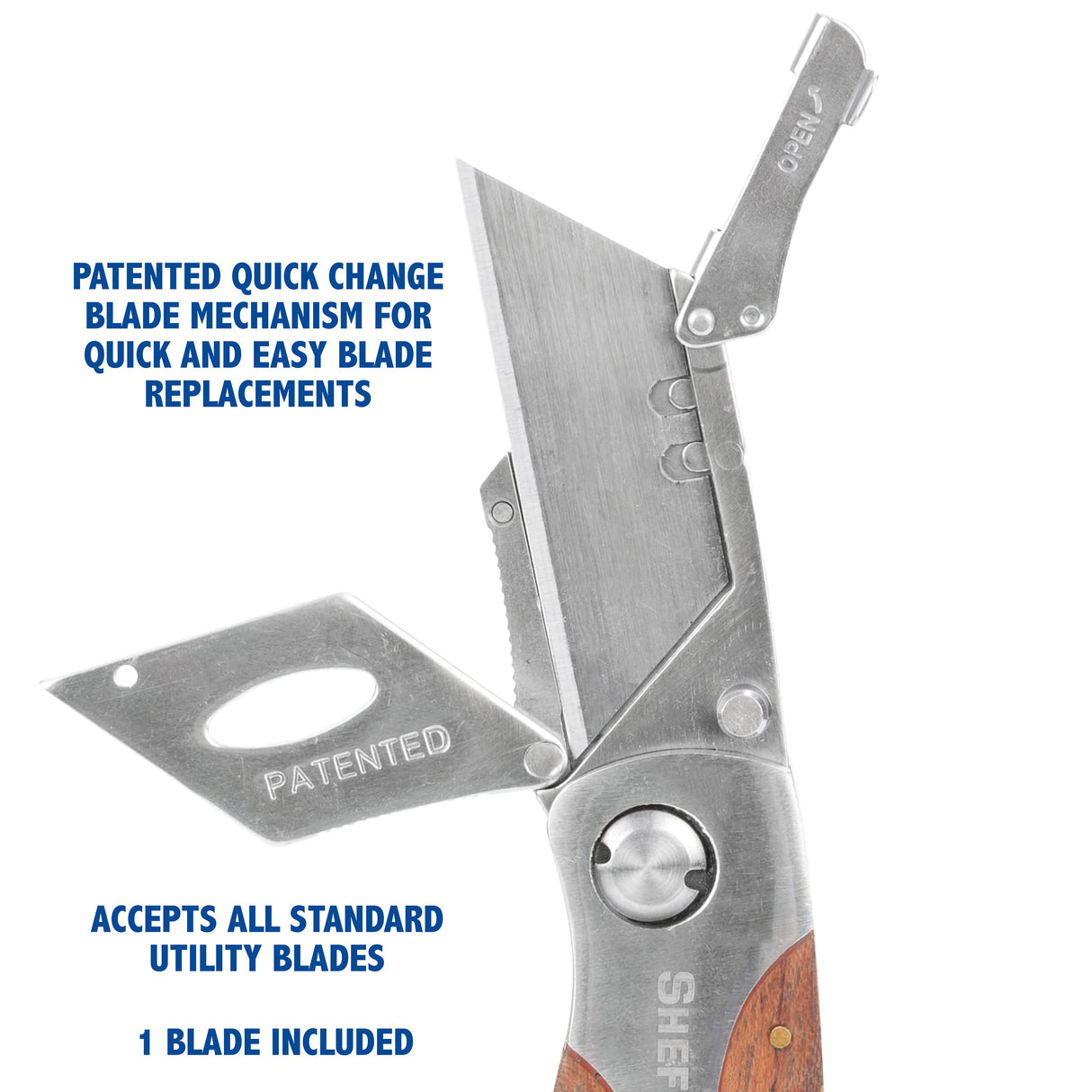 Sheffield 12525 Premium Folding Lock Back® Utility Knives - 2 Pack Additional Image 3