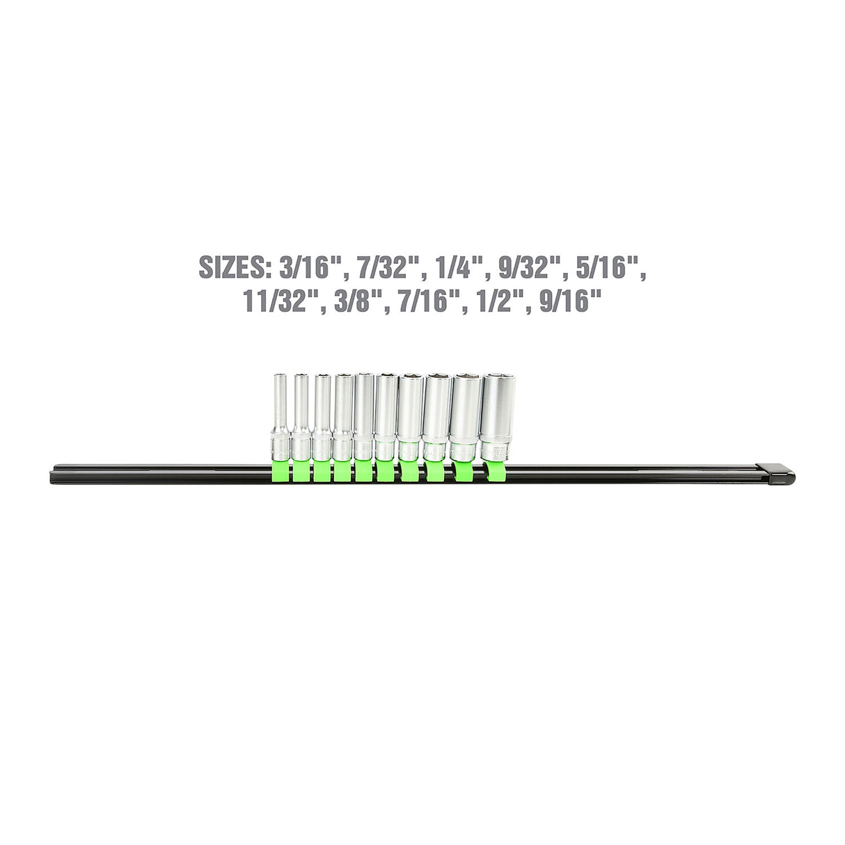 OEMTOOLS 22953 10-Piece 1/4in. Drive Deep Socket (SAE) Additional Image 2