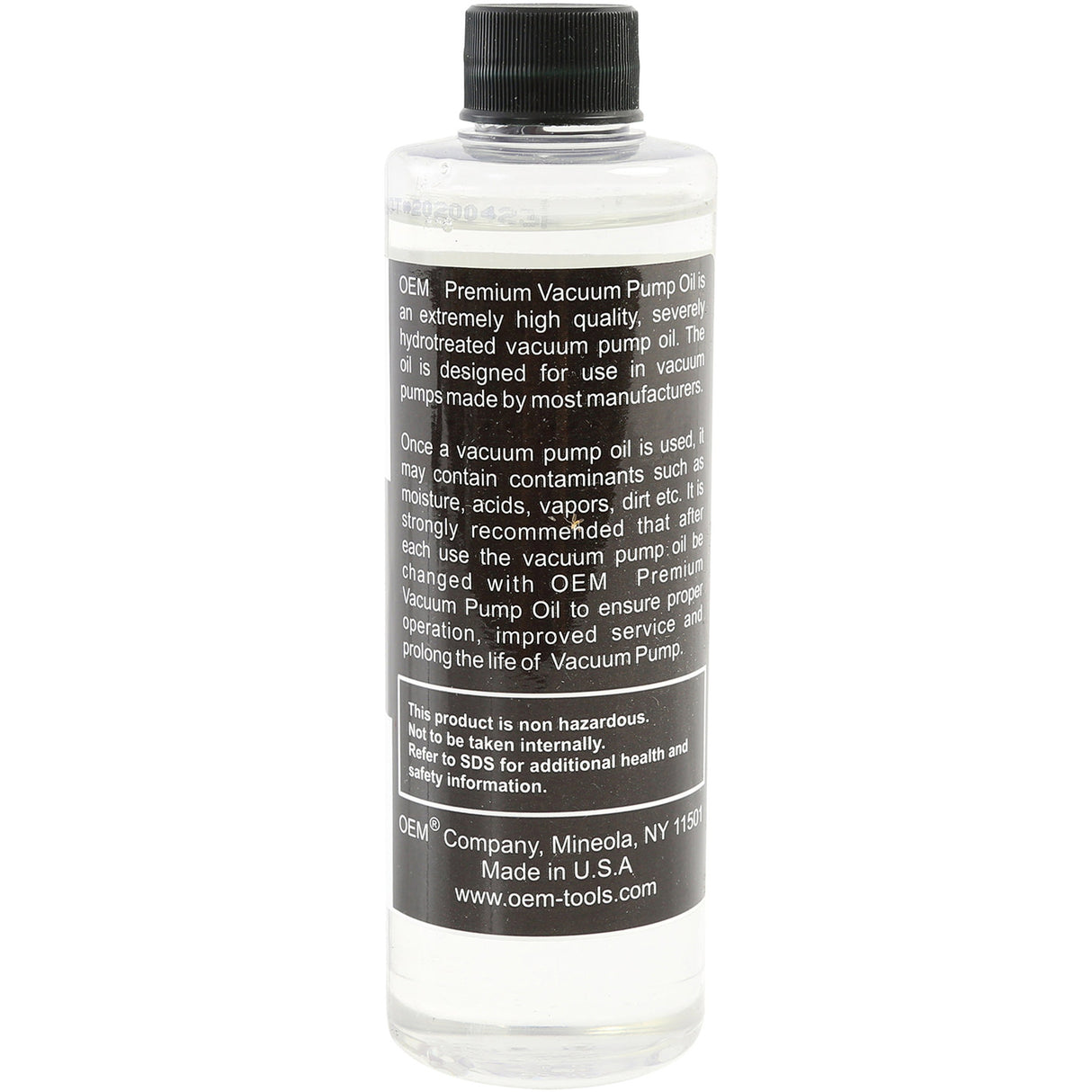 OEMTOOLS 24399 Vacuum Pump Oil 8 Oz. Additional Image 2