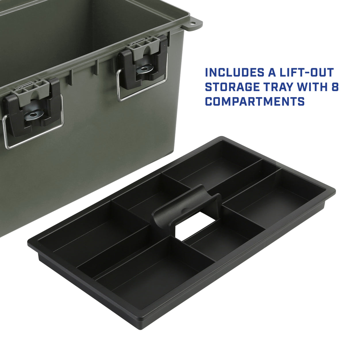Sheffield 12712 XL Field Box with Lift Out Storage Tray-Olive Drab Green Additional Image 7