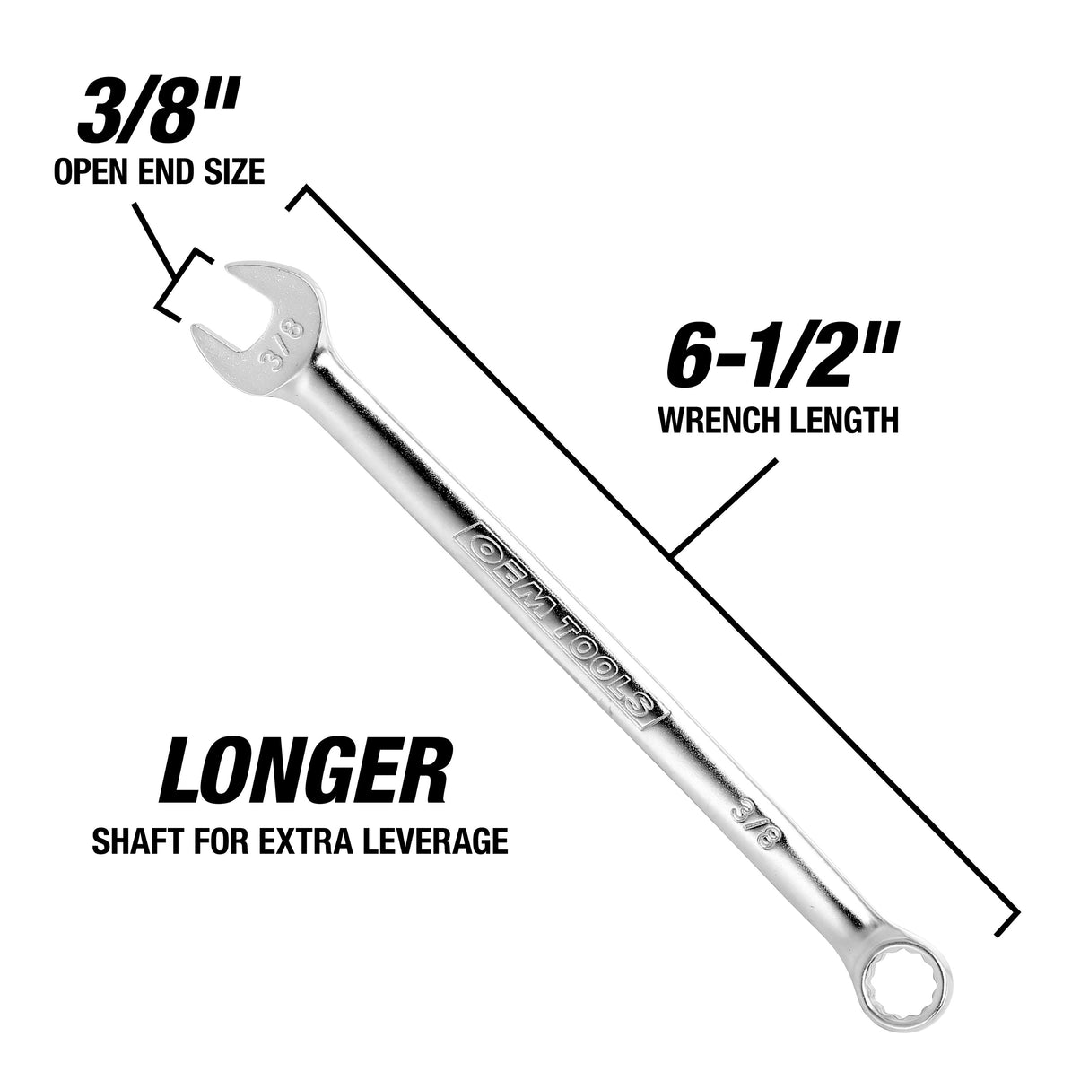 OEMTOOLS 22032 3/8in. Combination Wrench (SAE) Additional Image 2