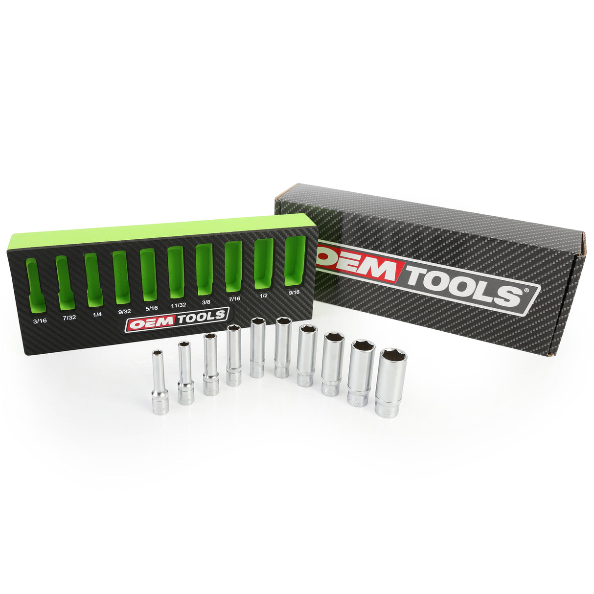 OEMTOOLS 23985 10 Piece 1/4in. Drive Deep Socket Set (SAE) Additional Image 8
