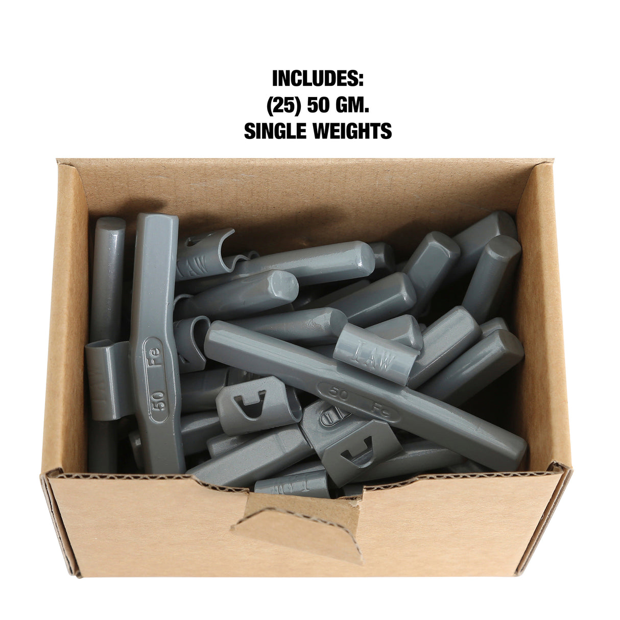 OEMTOOLS 23297 50 gm. IW Style Steel Wheel Weight- 1 Box of 25 Additional Image 4