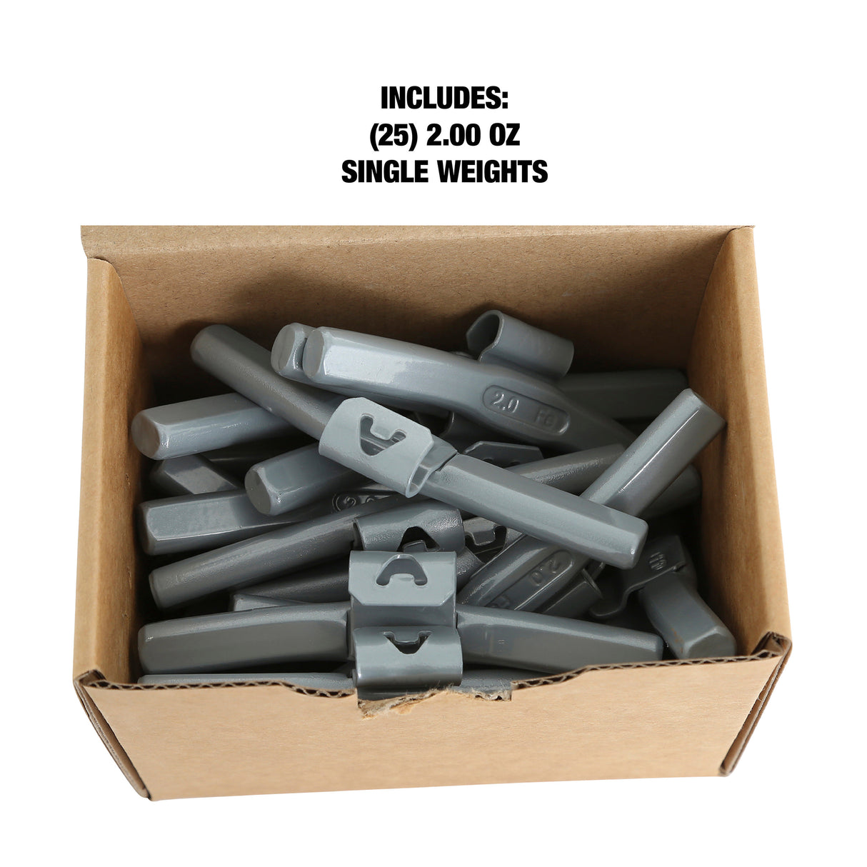 OEMTOOLS 23250 2.0 Oz. AL Style Steel Wheel Weight - 1 Box of 25 Additional Image 4