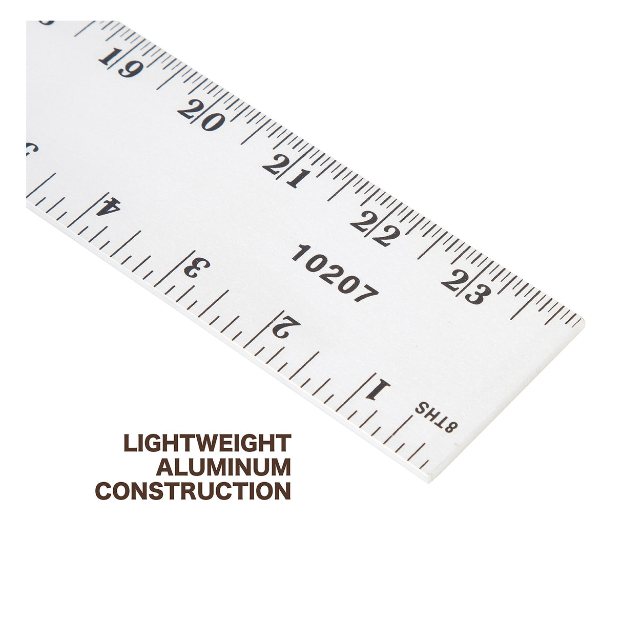 Mayes 10207 Straight Edge Aluminum Ruler (24 x 2 Inch) Additional Image 2