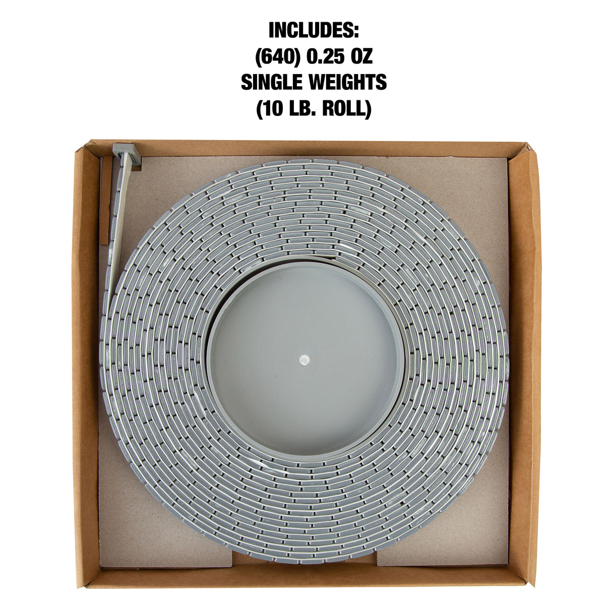 OEMTOOLS 23201 0.25 Oz. Steel Adhesive Wheel Weights, 10 Lb. Roll, 640 Pieces Additional Image 2