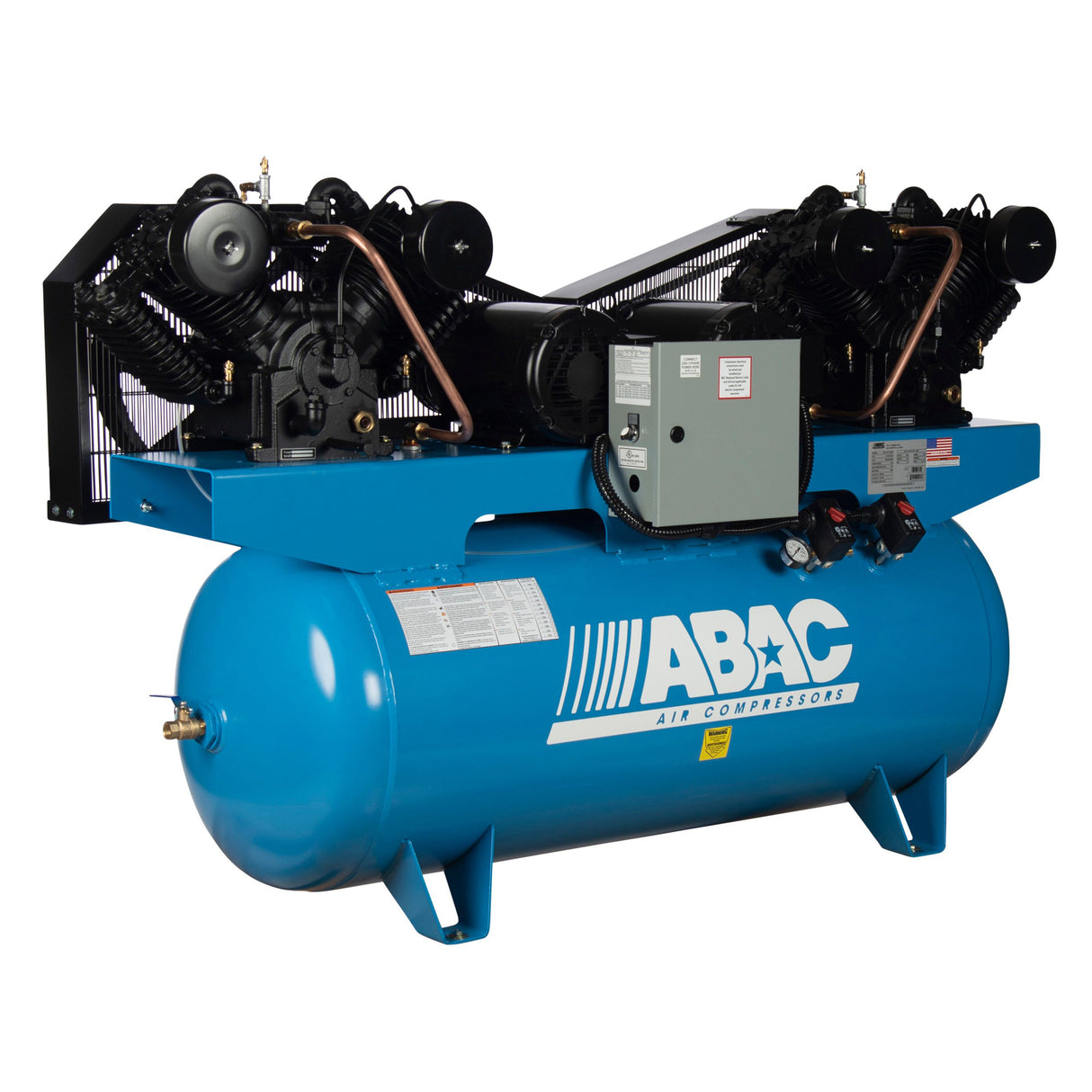 ABAC ABC10-43120HD 10 HP Duplex 2x10 460V 3Ph Air Compressor Additional Image 3