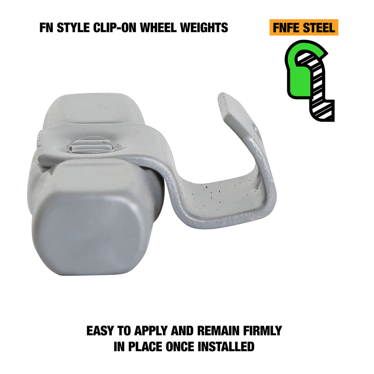 OEMTOOLS 23270 35 gm. FN Style Steel Wheel Weight - 1 Box of 25 Additional Image 2