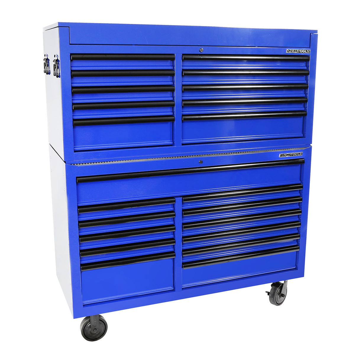OEMTOOLS 24735 Professional Series 57 Inch Chest and Cabinet Set - Blue Main Image