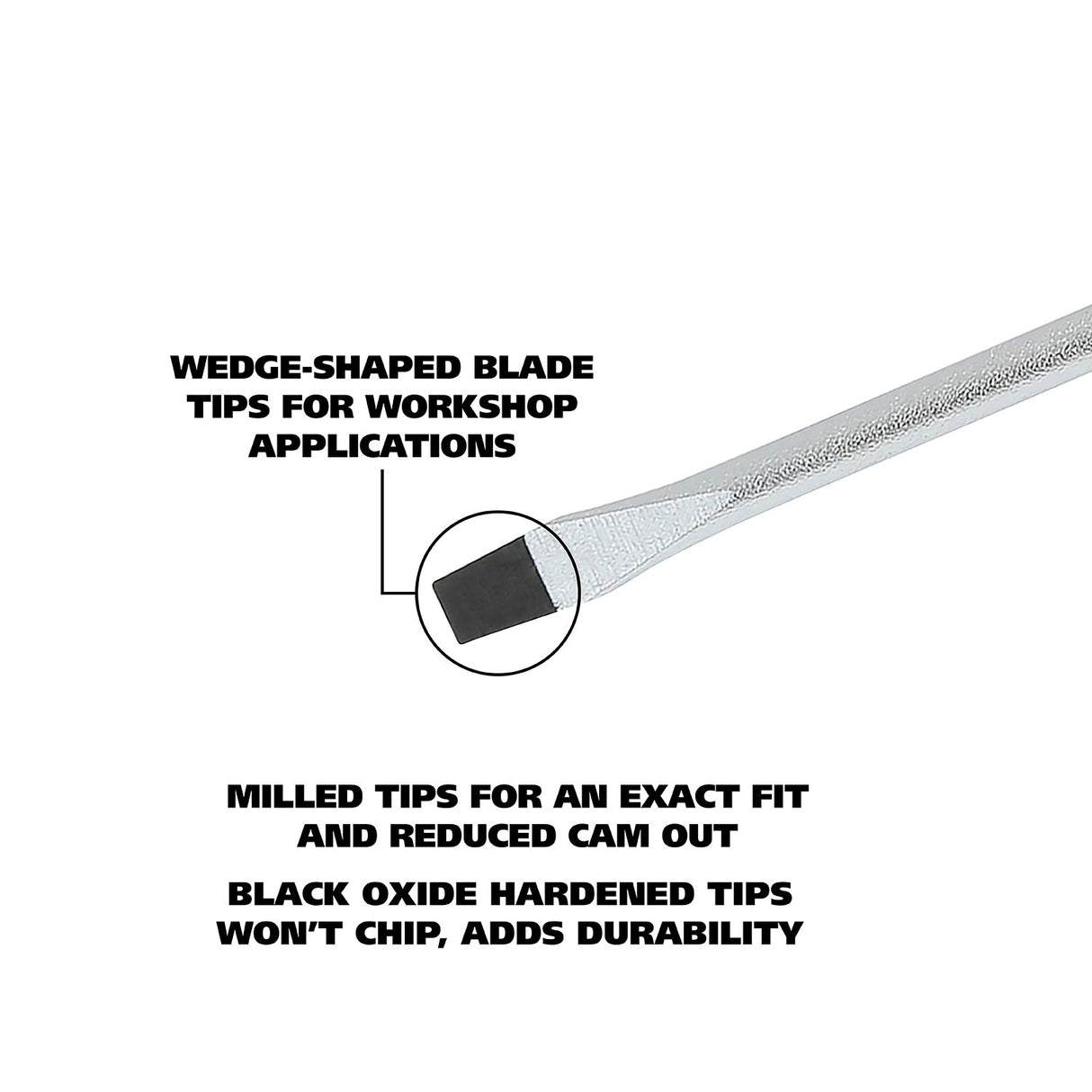 GreatNeck 73001 1/8 x 2.5 Inch Slotted Round Shank Screwdriver Additional Image 2