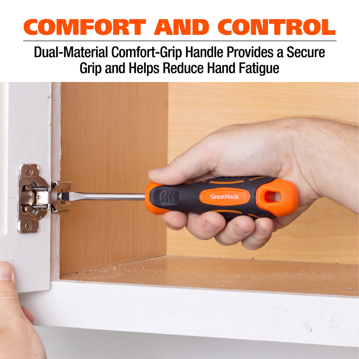 GreatNeck 21822 3/16in. x 4in. Slotted Screwdriver Additional Image 1
