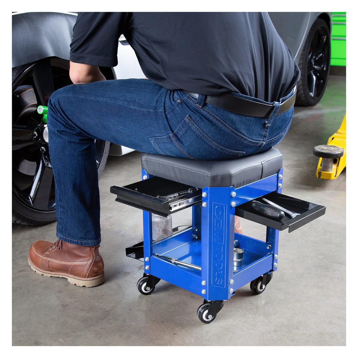 OEMTOOLS 24996 Workshop Creeper Seat - Blue Additional Image 7