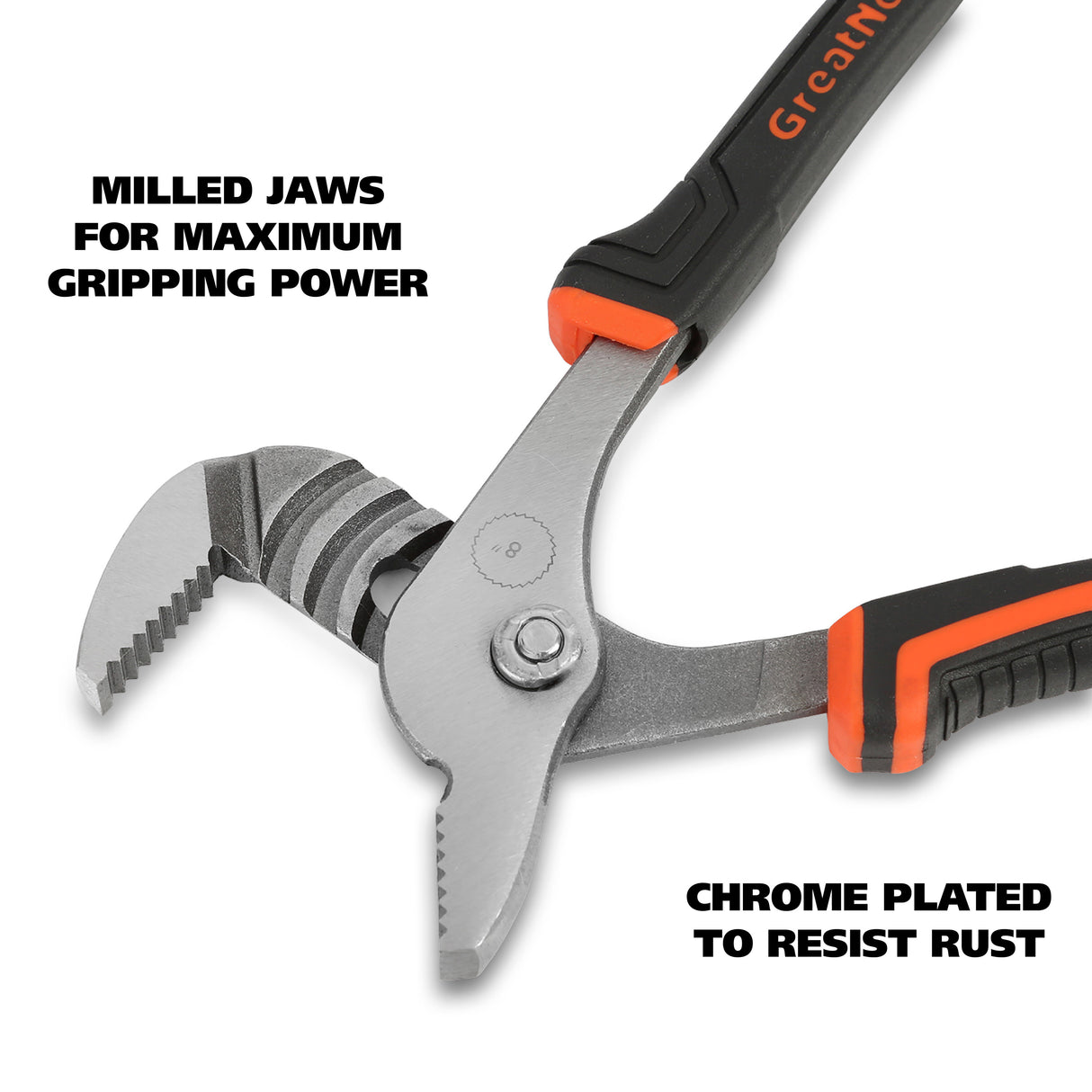 GreatNeck W80C Groove Joint Pliers (8 Inch) Additional Image 2