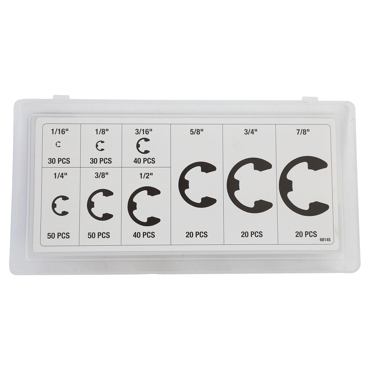 Hardware Machinery® 68145 300 Piece E-Clip Assortment Additional Image 5