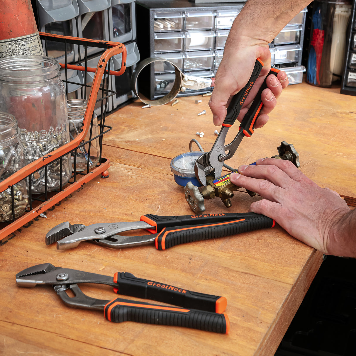 GreatNeck W80C Groove Joint Pliers (8 Inch) Additional Image 8