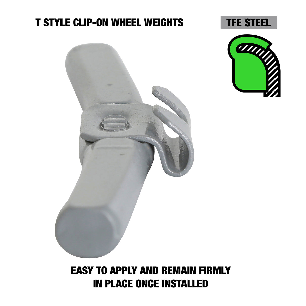 OEMTOOLS 23266 2.0 oz. T Style Steel Wheel Weight - 1 Box of 25 Additional Image 2