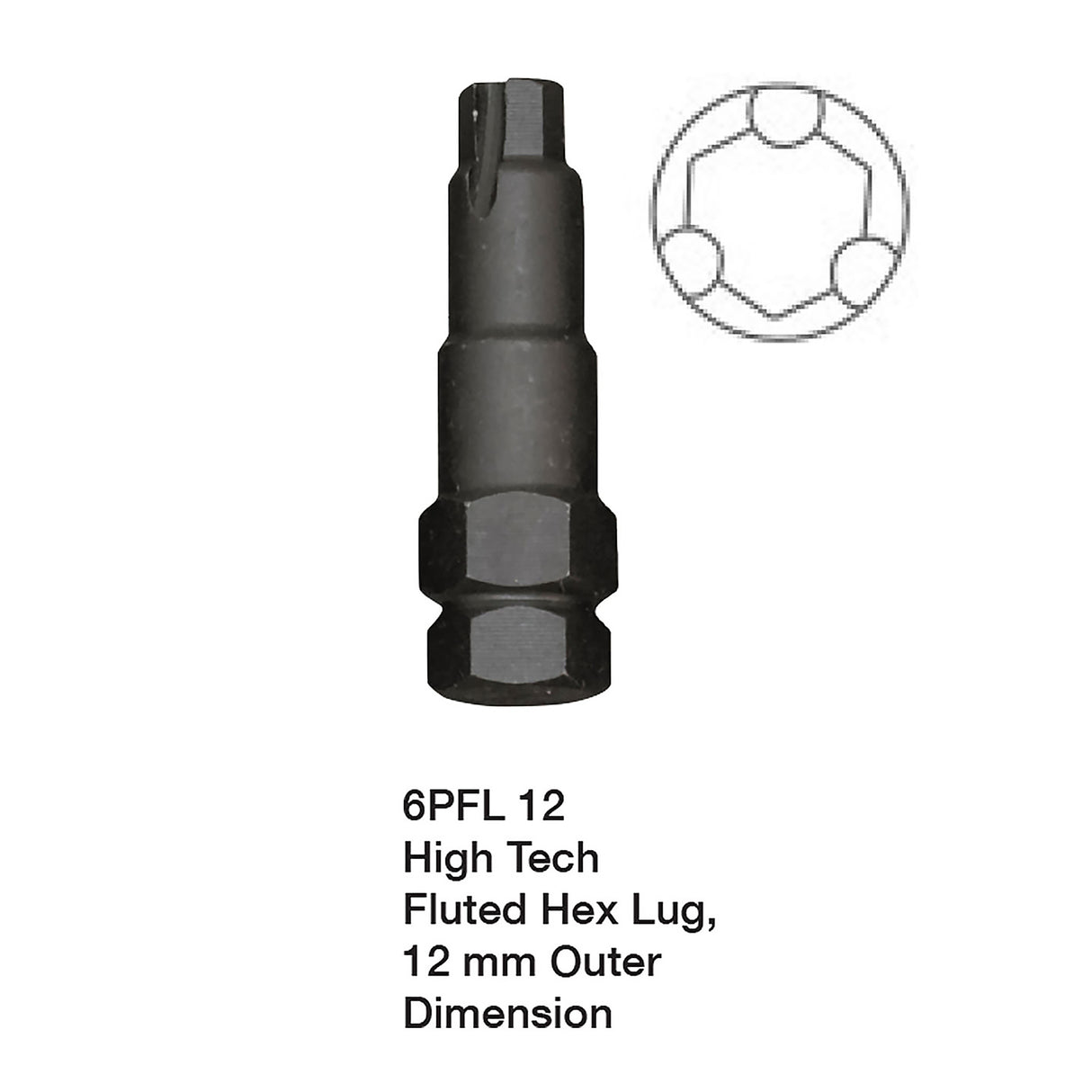 OEMTOOLS 24447E 6PFL 12 mm High Tech Fluted Main Image